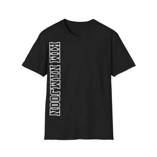 "KIM NAMJOON" Varsity Vertical Name T-Shirt