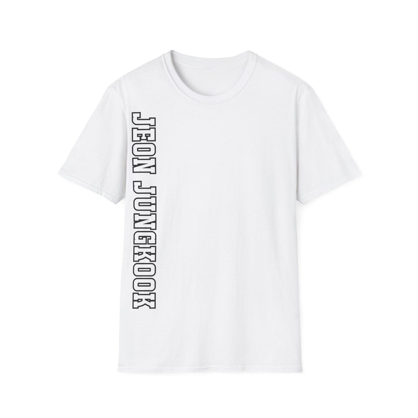 "JEON JUNGKOOK" Vertical Name Varsity T-Shirt