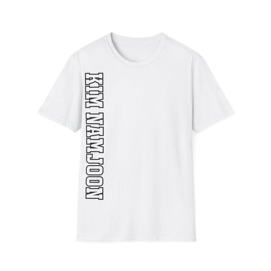 "KIM NAMJOON" Varsity Vertical Name T-Shirt