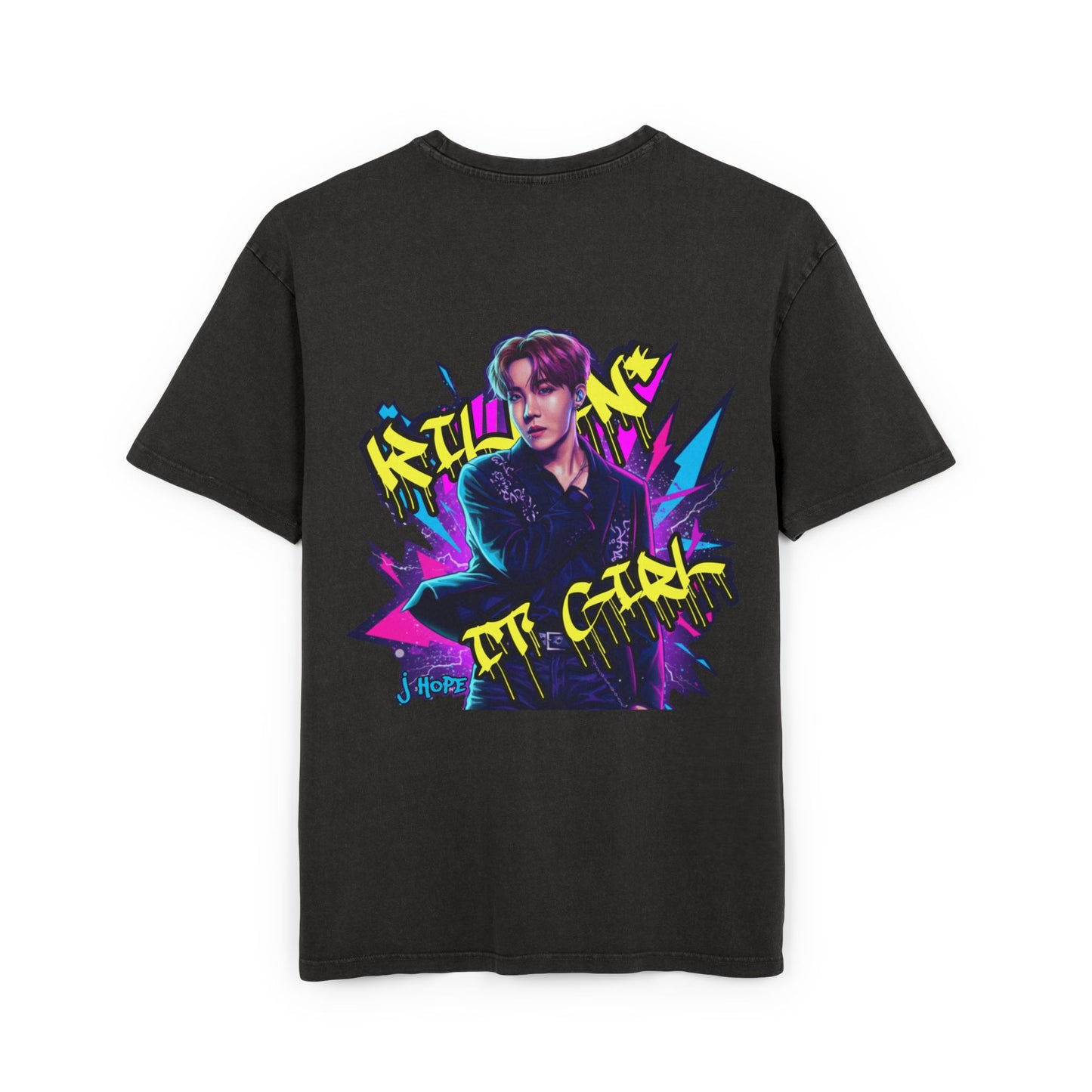 "KILLIN* IT GIRL" Acid Washed Oversize Tee