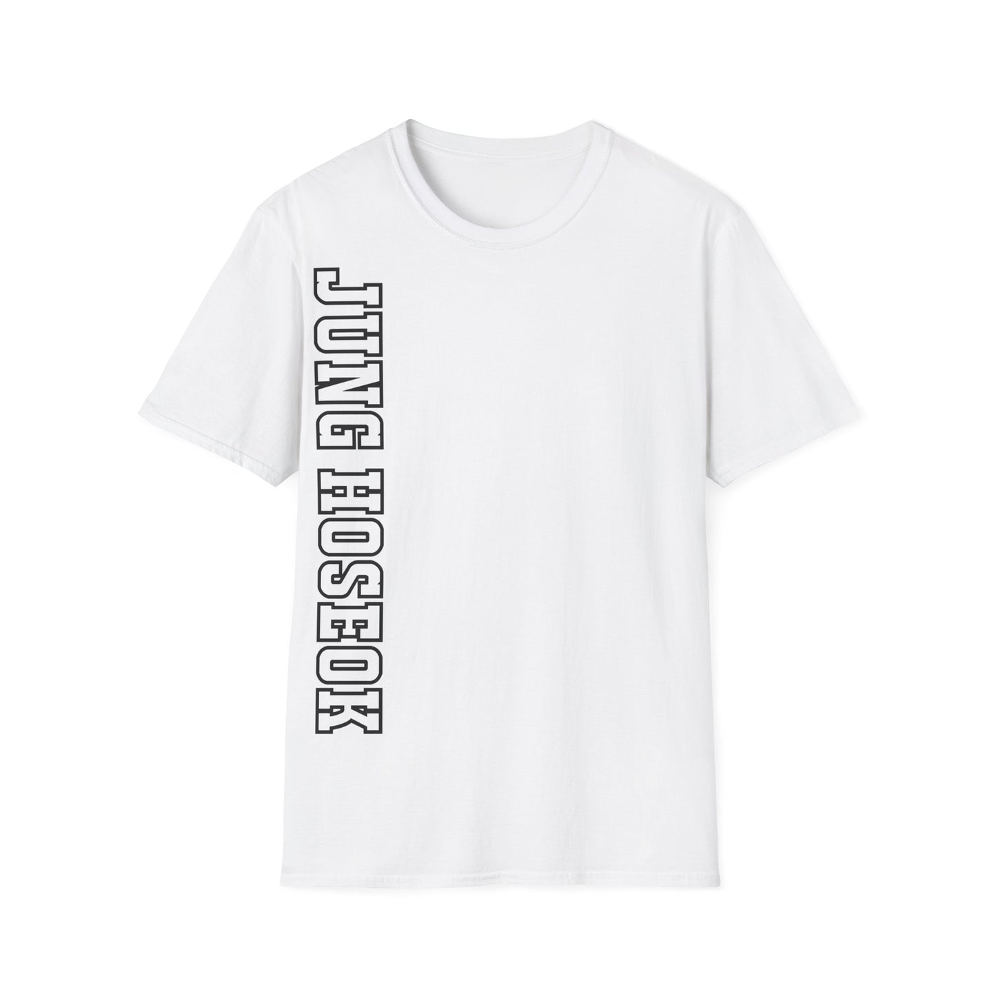 "JUNG HOSEOK" Varsity Vertical Name T-Shirt